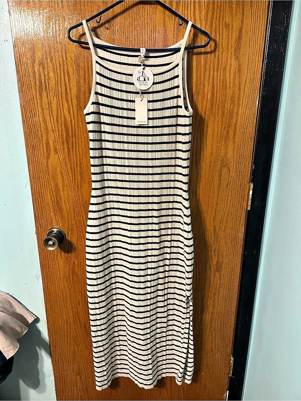The Grain Bin Boutique Striped Dress NWT